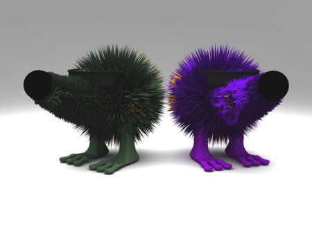 Two cool guyesの写真素材