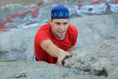 Climber on the rock