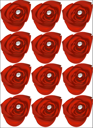 red rosesのイラスト素材