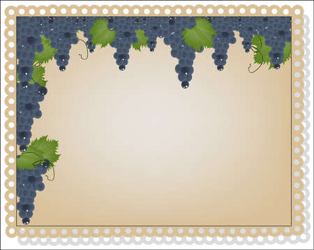 background decoration grapesのイラスト素材