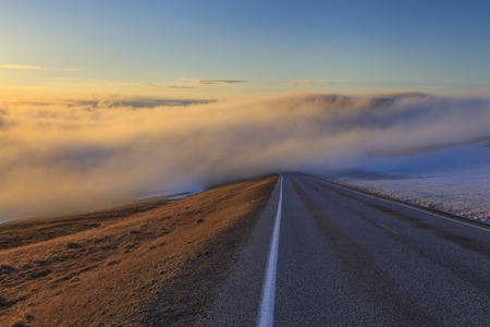 Road to the north cape の写真素材