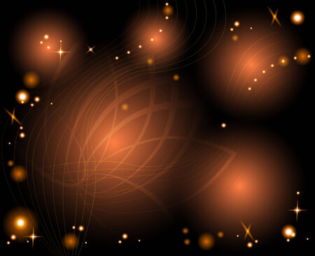 Abstract glowing background with shiny elementsのイラスト素材