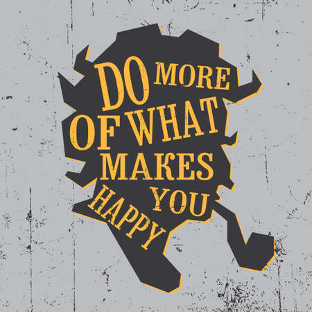 Man Design Poster with a silhouette of smoking person and slogan phrase vector illustrationのイラスト素材