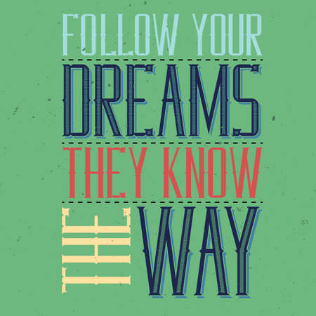 Motivational poster. Inspirational quote design.のイラスト素材
