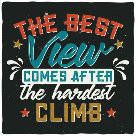 Motivational poster. Inspirational quote design.のイラスト素材