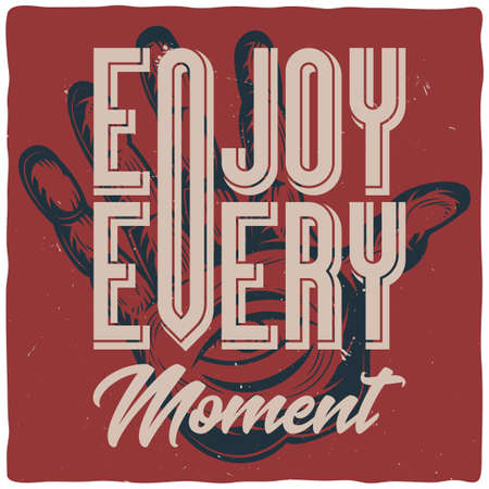 Motivational poster. Inspirational quote design.のイラスト素材