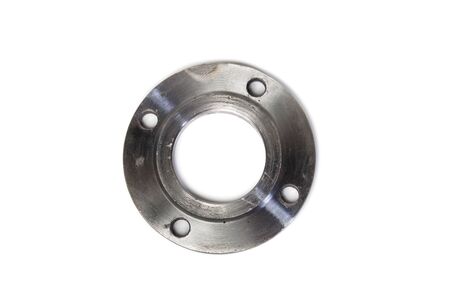steel flange on a white background