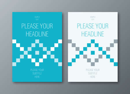 Vector template book cover or corporate business brochure. Minimalistic annual report flyer design....