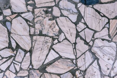 Marble floor in the room. The texture of marble tiles.の写真素材