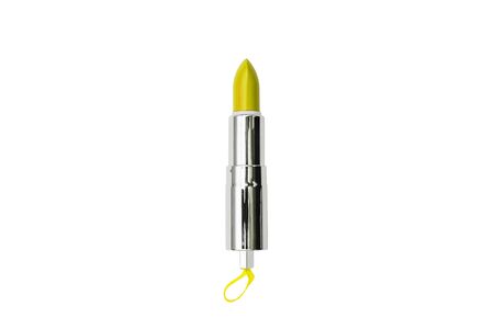 Lipstick yellow. Cosmetic products for women. Womens fashion.の写真素材