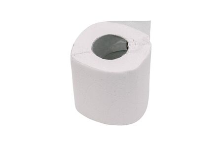 Toilet paper isolated on a white background. Essential goods. Hygiene productの写真素材