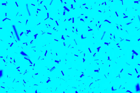 Confetti on a bright turquoise background. Holiday background templateの写真素材