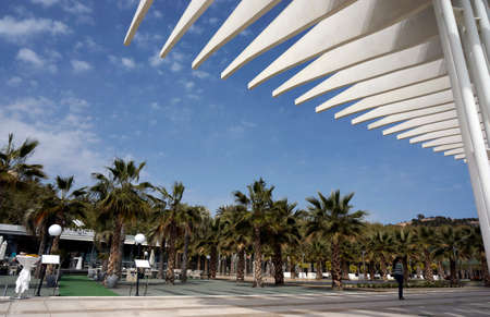 Cityscape from Malaga, town in southern Spain の写真素材