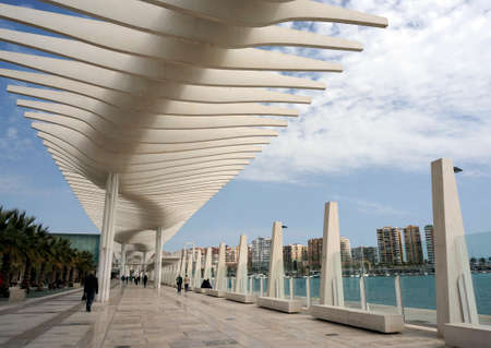 Cityscape from Malaga, town in southern Spain の写真素材