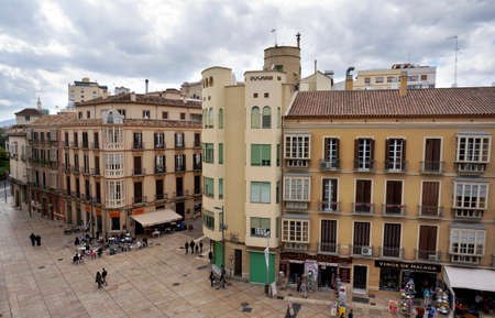 Cityscape from Malaga, town in southern Spain のeditorial素材