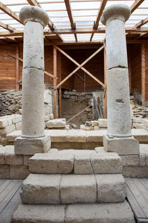 Columns of the Thracian sanctuary of Starosel - Bulgaria