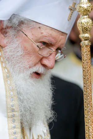 SOFIA, BULGARIA - JUNE 18: The Bulgarian patriarch Neophyte during mass on June 18, 2016 in Sofia,...