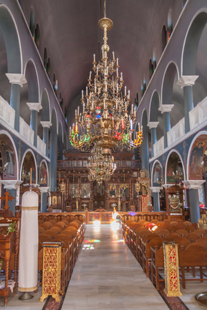 Cathedral of Retimno  Orthodoxal Church  Retimno, Crete, Greeceのeditorial素材