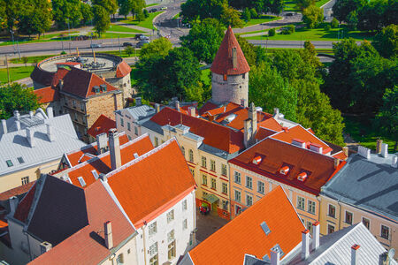 Fat Margaret tower and the great sea gates seen from the birdのeditorial素材