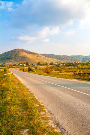 Typical russian landscape. Shiryaevo, Russia.Famous russian painter Repin lived here.の写真素材