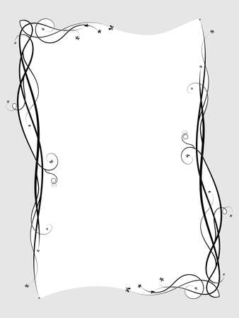 grapes frame intertwining plants. sketch doodle style imageのイラスト素材