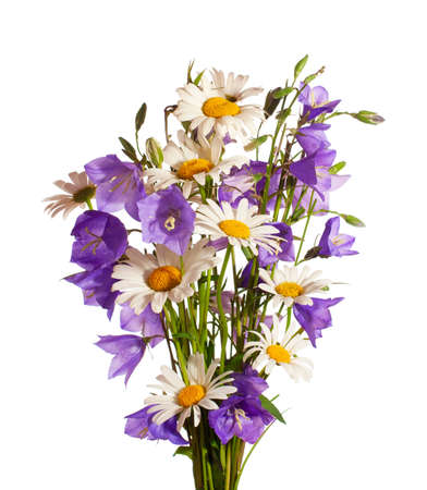 Bouquet of  flowers isolated on white backgroundの写真素材
