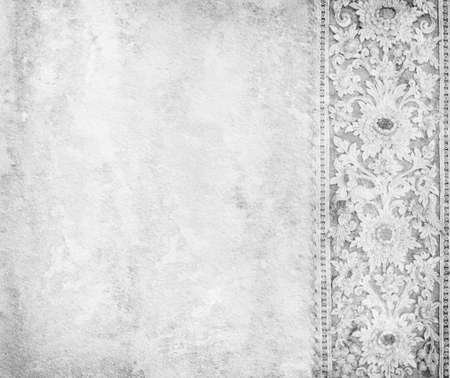 Old grey paper with oriental ornament. の写真素材