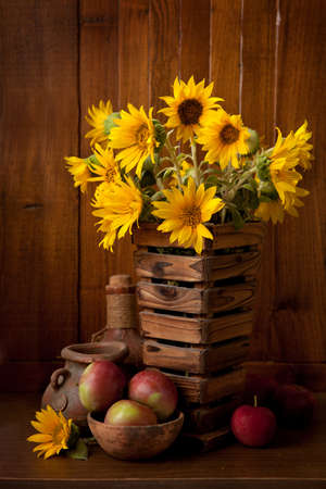 Still life with Sunflowers. の写真素材