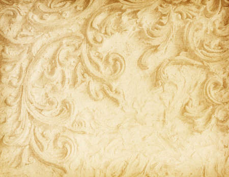  Old  paper  with floral ornamentの写真素材