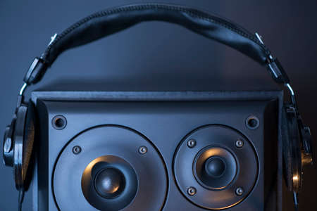 Audio speaker and headphonesの写真素材