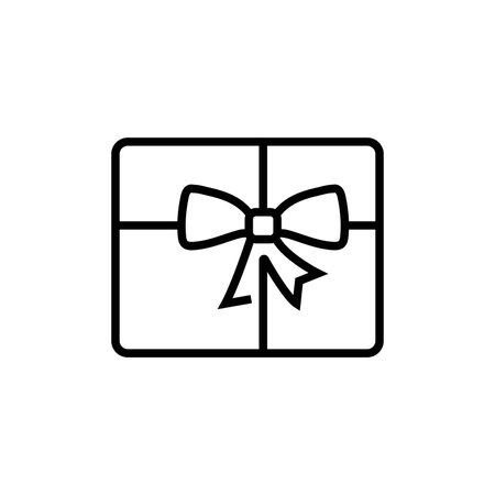 Gift Box Line Icon Gifts for Christmas and New Year Holidays Editable Stroke Simple Iconsのイラスト素材