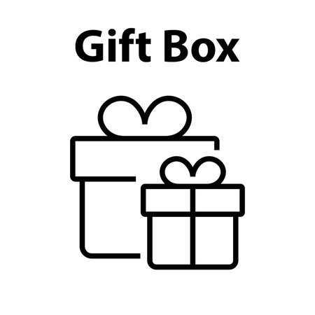 Two Gift Box Line Icon Gifts for Christmas and New Year Holidays Editable Simple Iconsのイラスト素材