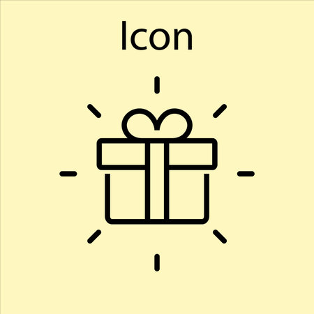 Two Gift Box Line Icon Gifts for Christmas and New Year Holidays Editable Simple Iconsのイラスト素材