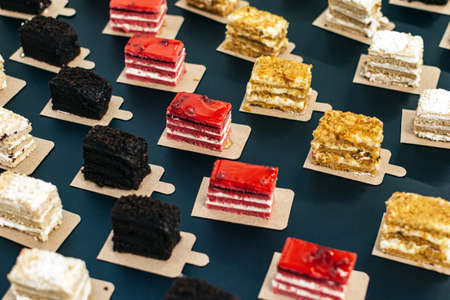 Many cakes on the tableの写真素材