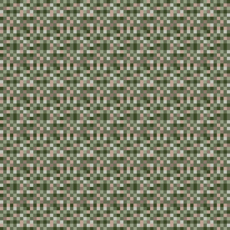 Seamless pattern Pixel Camouflage. Camo. Military texture. Hunting masking ornament. Random square...