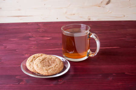 Hot Apple Cider and Snicker Doodle Cookiesの写真素材