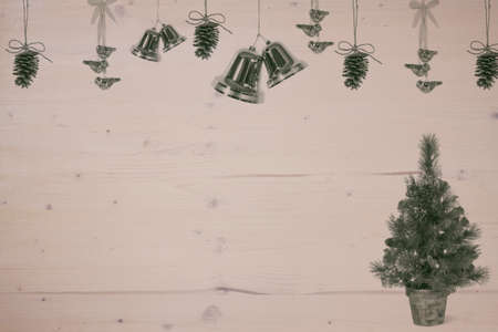 Rustic Christmas Backgroundの写真素材