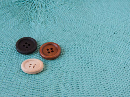 Wooden Craft Buttonsの写真素材
