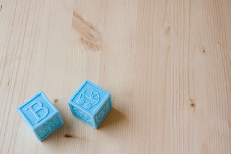 Blue Baby Blocksの写真素材