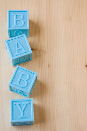 Blue Baby Blocksの写真素材