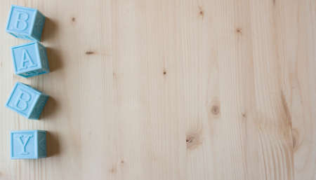 Blue Baby Blocksの写真素材