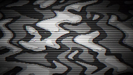 Old tv imitation dynamic cyberpunk bad tv effect, noisy psychedelic black and white plus iridescent...