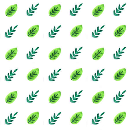 seamless texture green leavesの写真素材