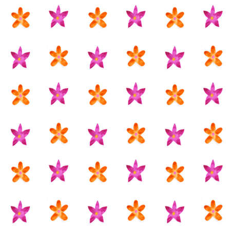 seamless texture pink and orange flowersの写真素材