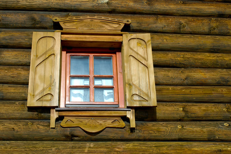old window cabin
