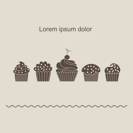 Design postcards or flyers. Performed in a flat style. Vector illustration.のイラスト素材