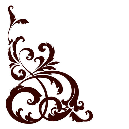 Vector illustration of floral ornament for designのイラスト素材