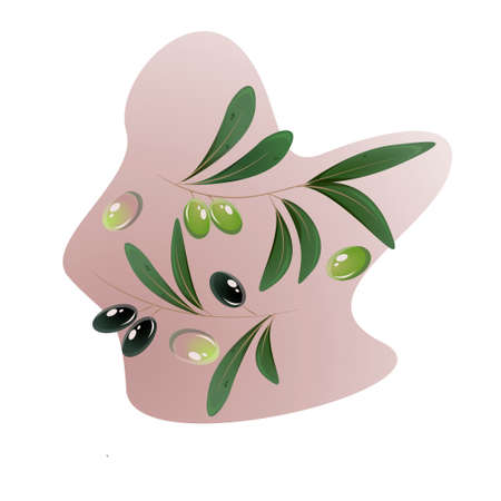 olive tree food oil gardenのイラスト素材