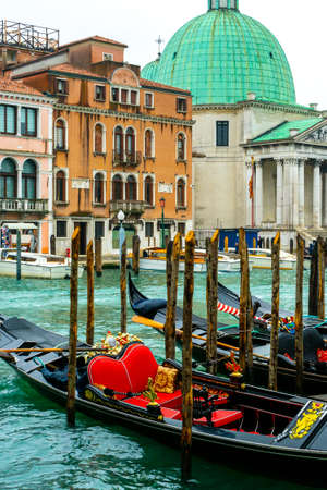 Gondola in a canalの写真素材