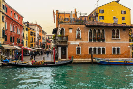 View of the Grand Canal in Venice, Italyの写真素材